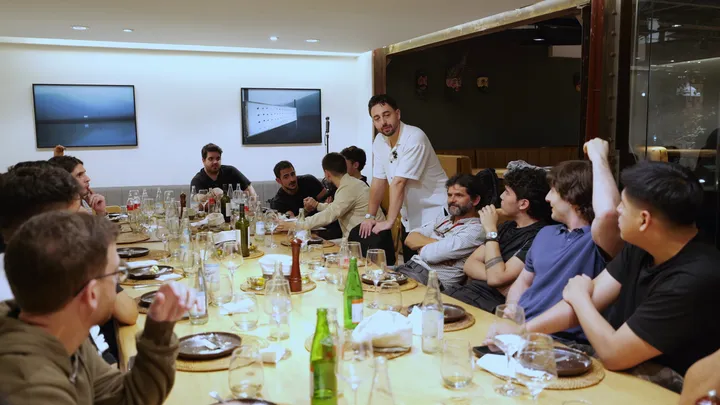 Cena con alumnos en Abra Cultural — 2